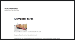 Desktop Screenshot of dumpstertarps.com