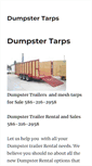 Mobile Screenshot of dumpstertarps.com