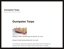 Tablet Screenshot of dumpstertarps.com